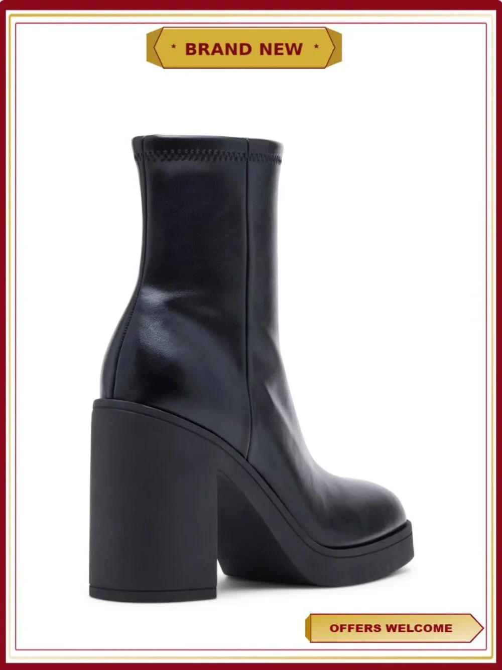 Madden Girl Daniela Stretch Ankle Bootie Heeled Pull-On